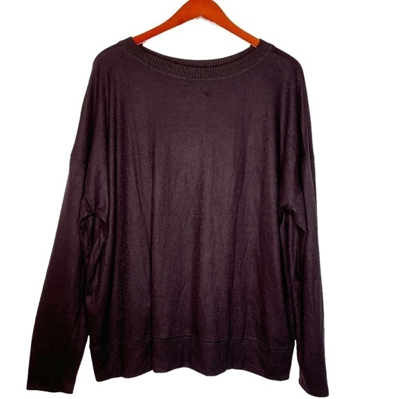 LUCKY BRAND NWT Crewneck Pullover Cozy Sweater Size XXL in Black - Picture 9 of 14